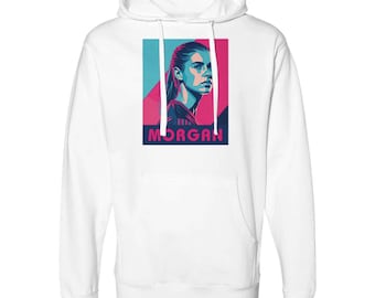 Alex Morgan-sweater | Amerikaanse voetbalster popart hoodie | Grafische voetbaldameshoodie voor fans