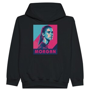 Alex Morgan Kids Sweatshirt | USWNT Soccer Star Hoodie | Youth Soccer Fan Apparel