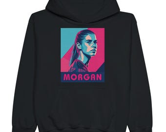 Alex Morgan Kids Sweatshirt | USWNT Soccer Star Hoodie | Youth Soccer Fan Apparel