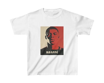 Kylian Mbappe Kinder T-Shirt | Frankreich T-Shirt | PSG Real Madrid Fußball-Trikot für Jugend-Fans