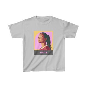 Sophia Smith Kids T-Shirt | USWNT & Portland Thorns Soccer Tee | Youth Football Shirt for Young Fans image 3