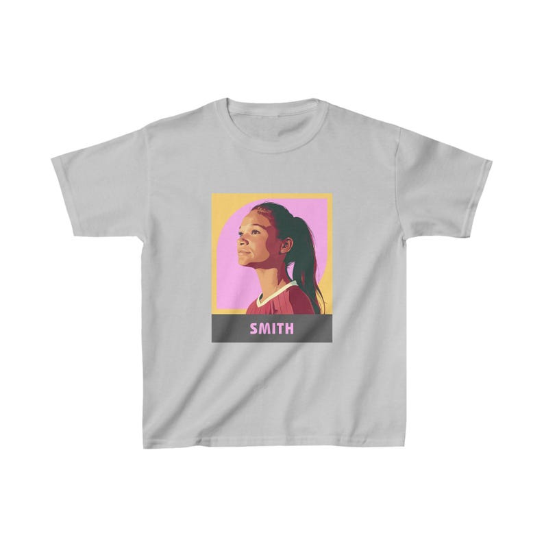 Sophia Smith Kids T-Shirt | USWNT & Portland Thorns Soccer Tee | Youth Football Shirt for Young Fans image 3