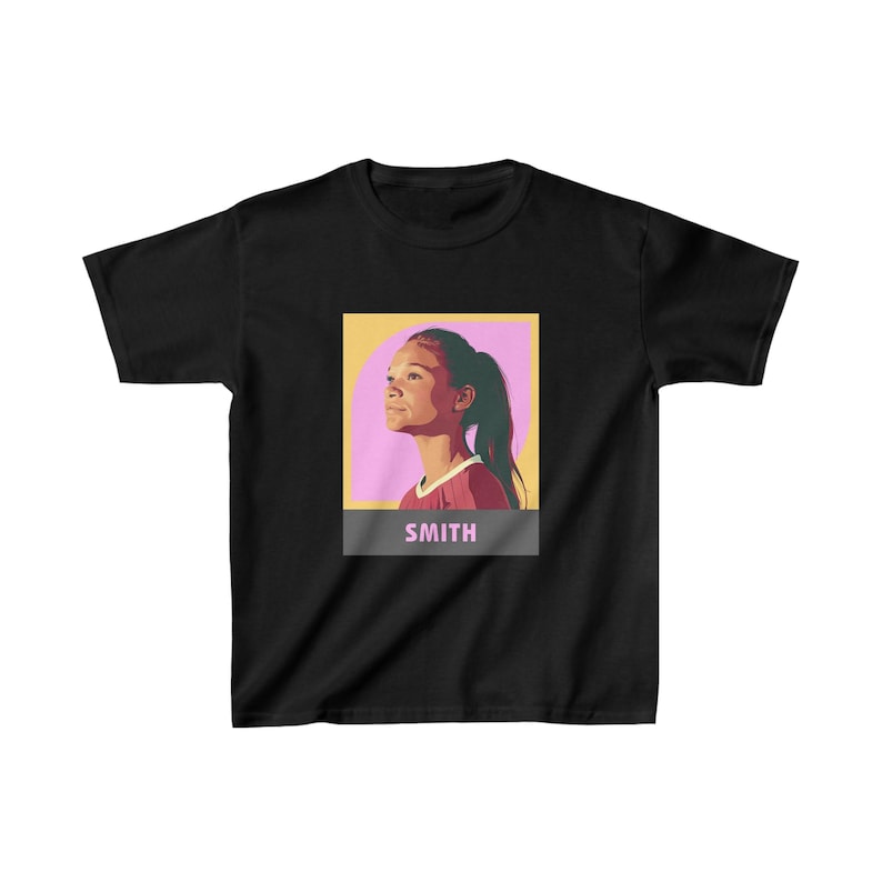 Sophia Smith Kids T-Shirt | USWNT & Portland Thorns Soccer Tee | Youth Football Shirt for Young Fans image 2