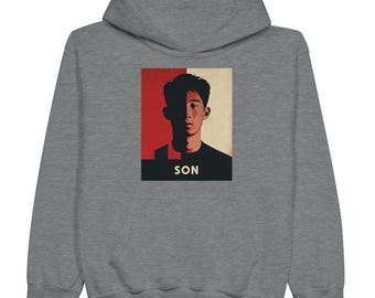 Kids Son Heung-min Sweatshirt | Tottenham Soccer Hoodie for Youth | Son Spurs Icon Hoodie