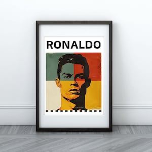 Cristiano Ronaldo Digital Print | Football Legend Art | Instant Download | Printable Wall Art | CR7 Poster | Al Nassr