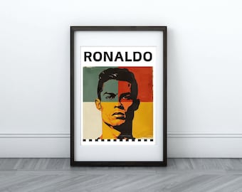 Cristiano Ronaldo Digital Print | Football Legend Art | Instant Download | Printable Wall Art | CR7 Poster | Al Nassr