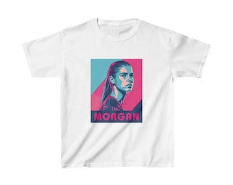 Kids Alex Morgan T-Shirt | San Diego Wave FC | USA Soccer Star | Youth Football Fan Gift | NWSL