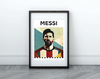 Messi, Inter Miami CF, Messi Poster, Soccer Poster, Football Poster, Sports Poster, Sports Art, Soccer Gifts, Soccer Wall Art, Kids Art,Fifa