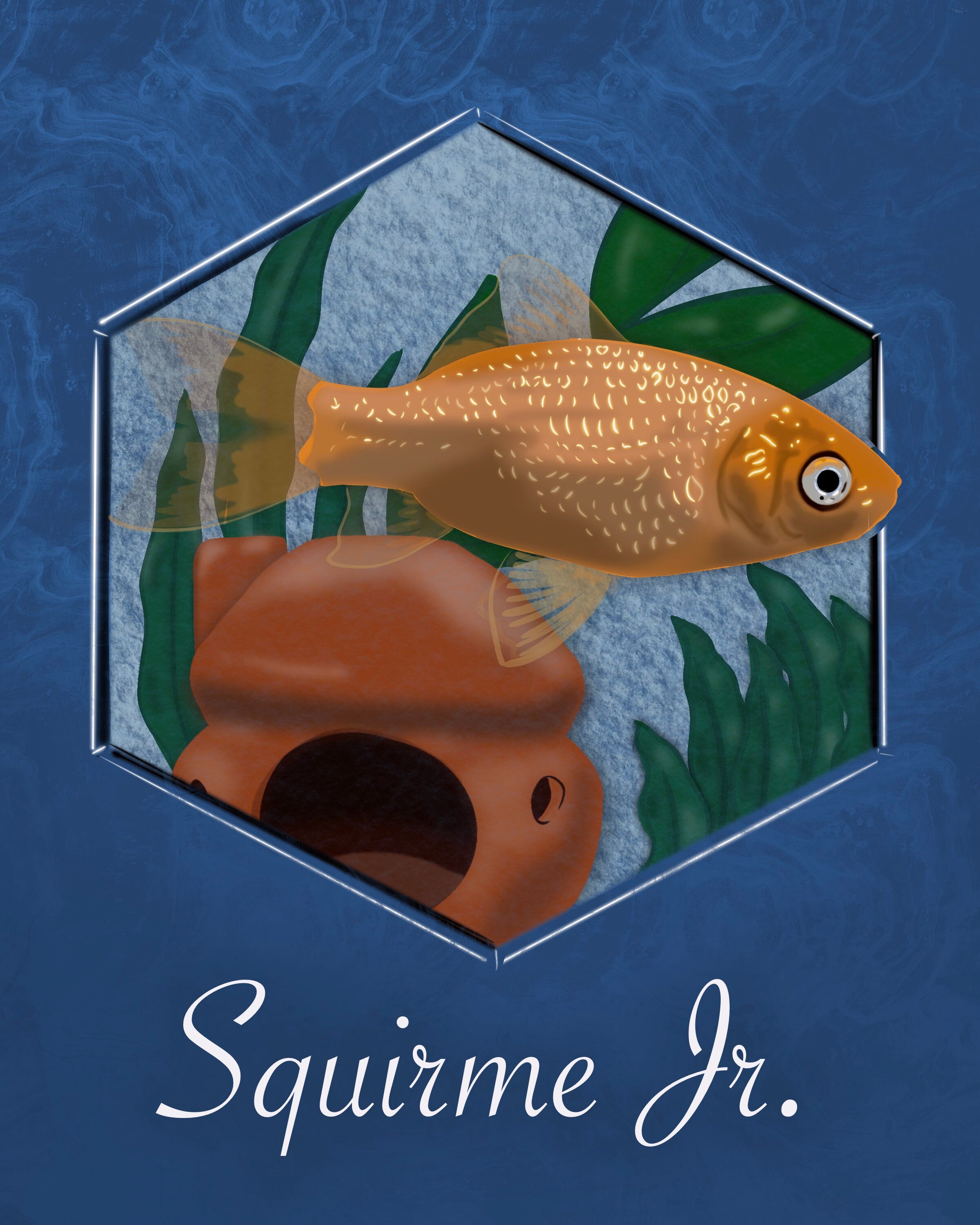 Custom Fish Portrait, Fish Memorial, Pet Portrait, Custom Fish Digital ...