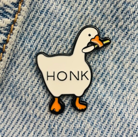 Neue Emaille Pin Gans Lustige Gänse Honk Weltraum Metall Etsy.de
