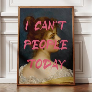 Funny Altered Art Portrait Print: Eclectic Gallery Wall (Digital Download)