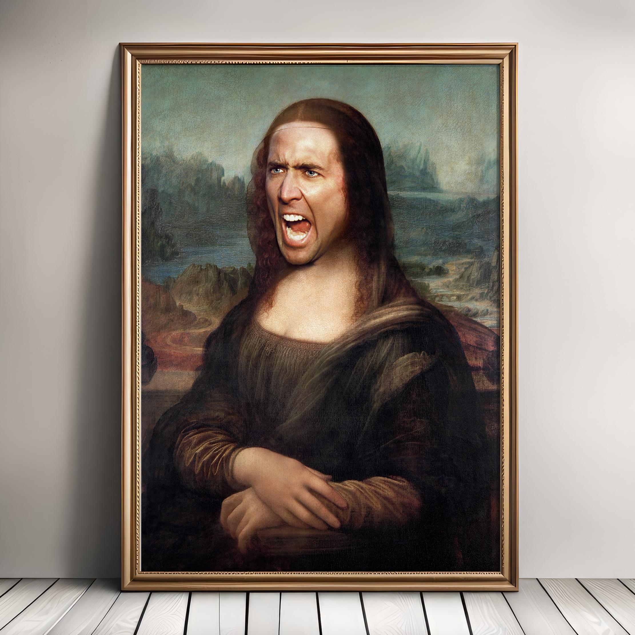 Mr Bean Mona Lisa - Etsy Australia