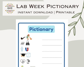 Printable Lab Week Games Bundle Medical Laboratory Games Lab Week