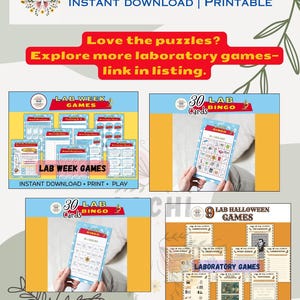 9 Lab Week Games Bundle | 2026 Lab Story | Lab Week Puzzles | Lab Week ...