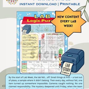 9 Lab Week Games Bundle | 2026 Lab Story | Lab Week Puzzles | Lab Week ...