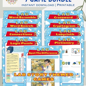 9 Lab Week Games Bundle |  2026 Lab Story | Lab Week Puzzles  | Lab Week Activities (PDF Download)