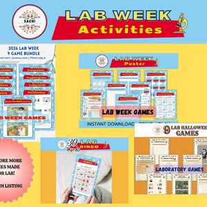 Printable Lab Week Scavenger Hunt Game| 2026 Lab Story | Lab Week ...