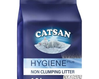 10L Catsan Hygiene Non Clumping Cat Litter 10 Litres Odour Control Kitten Litter