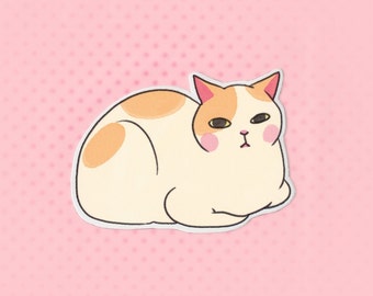 Sticker - Loaf Cat (Loafing Kitty, Adorable and Funny Cute Animal Vinyl Sticker for Pet Owners and Furry Enthusiasts)