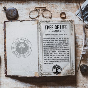 Grimoire Pages - Tree of Life - History - Magical Properties - Mystical - Witchy - Pagan - Wiccan
