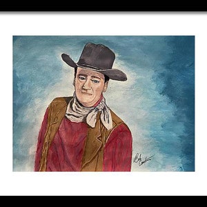 2162 &quot;The Duke&quot; Framed Original Acrylic Illustration by Bob Carter-FREE SHIPPING