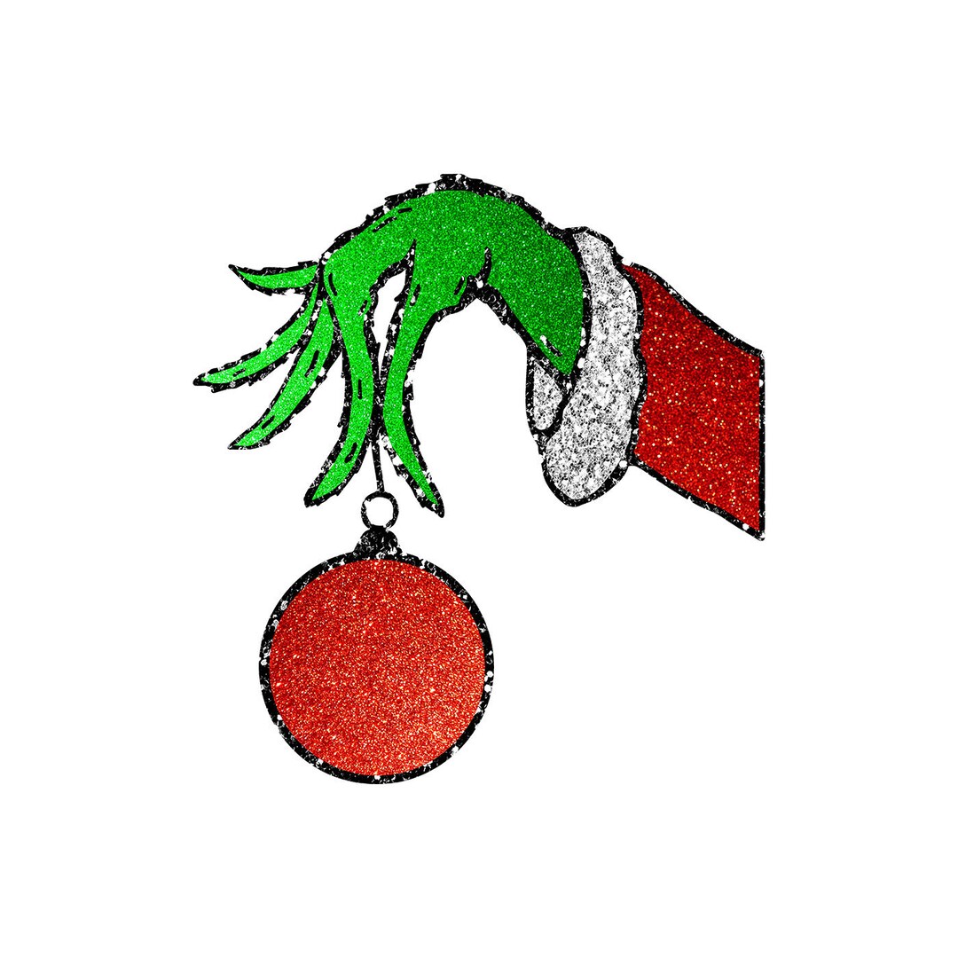 Grinchmas Glitter Png Glitter Shirt Png Glitter Grinch Hand - Etsy