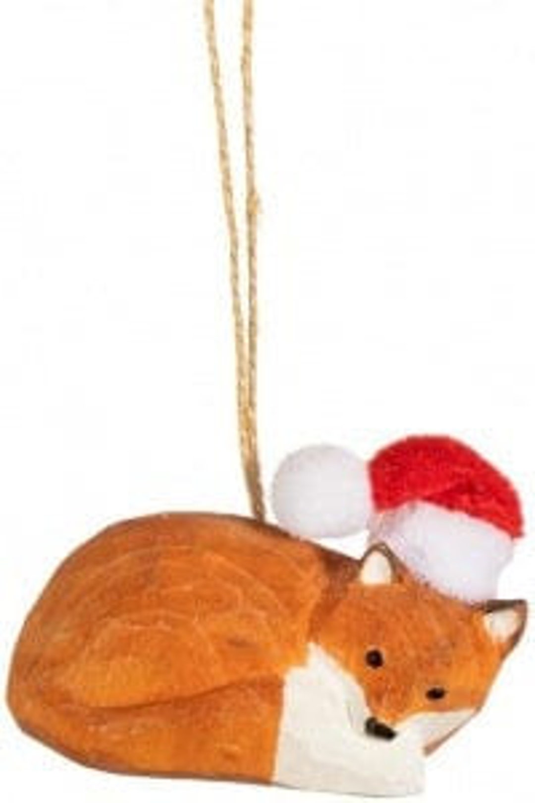 Festive Fox Christmas Tree Decoration Etsy Canada