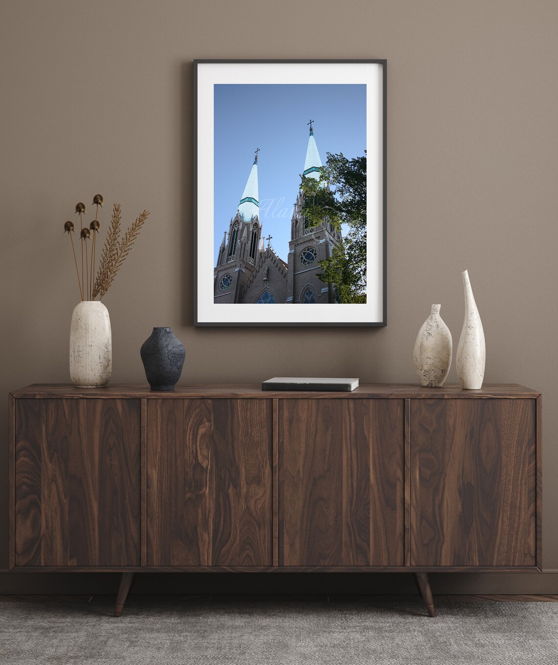 Church Steeple Printable Religious Wall Art Cross - Etsy