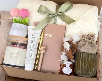 Hug In A Box, Thinking Of You Gift Box For Women, Sympathy Care Package, Self Care Package For Her