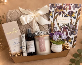 Get Well Gift Box: Cozy Blanket, Herbal Tea & Personalized Card
