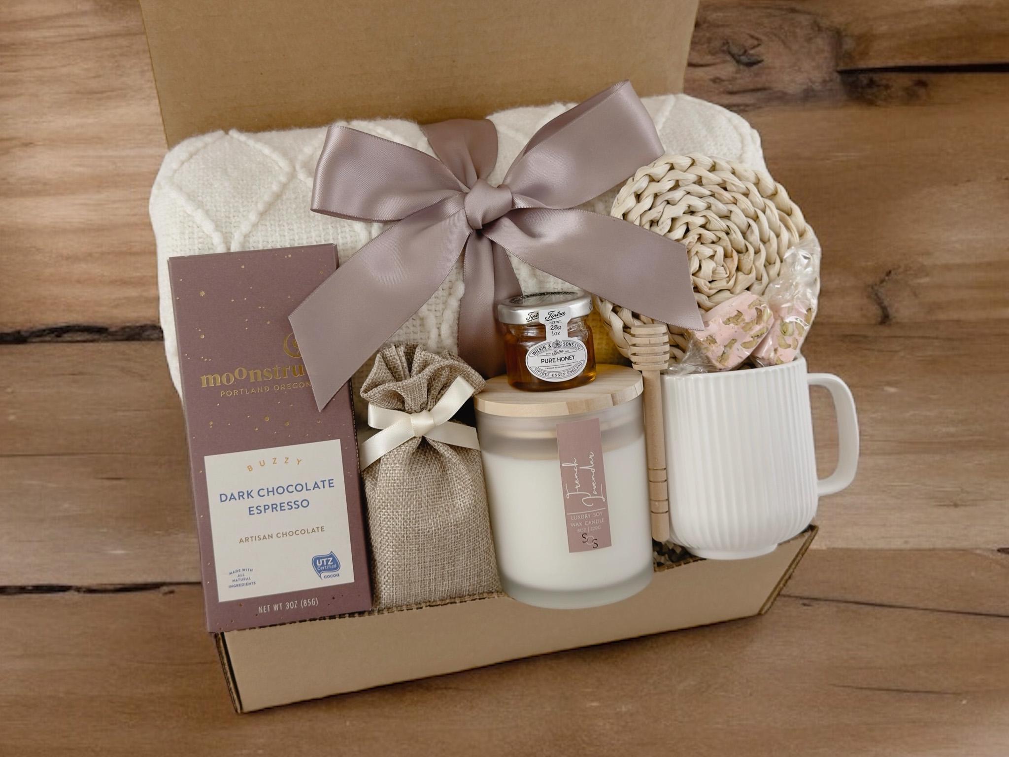 Sympathy Gift Box: Comfort Care Package With Tea & Blanket - Etsy