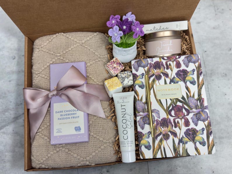 Crochet Sunflower Gift Box: Self Care Package for Mom Morning Glory