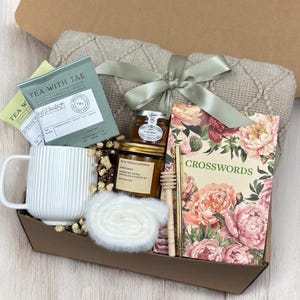 Crochet Sunflower Gift Box: Self Care Package for Mom April Showers