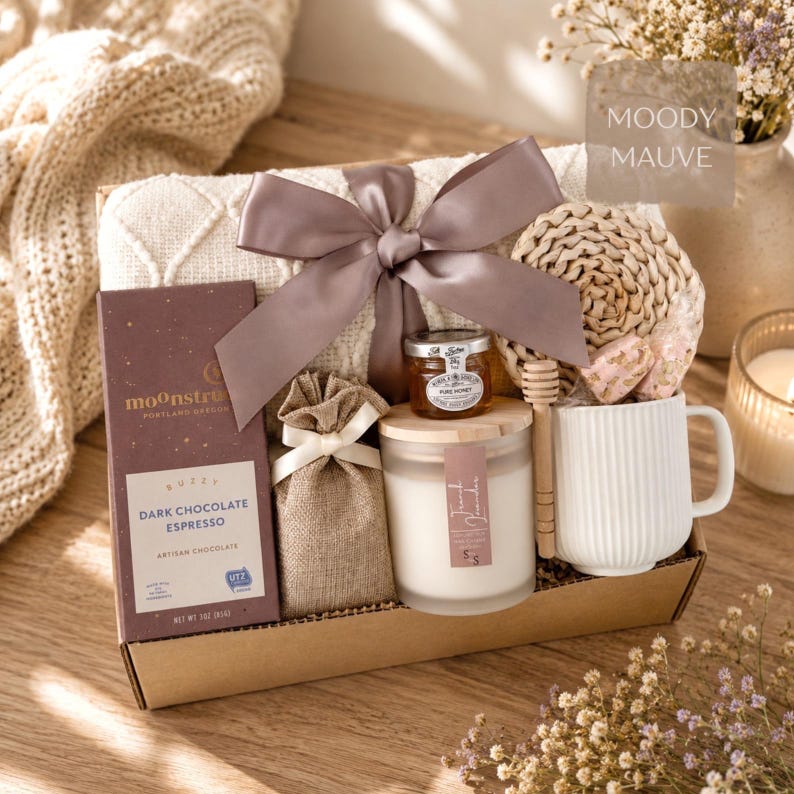 Graduation Gift Box, Congratulations Gift, Phd Graduation Gift, College Grad Gift, College Graduation, Grad Gifts, Congrats Gift Box Moody Mauve
