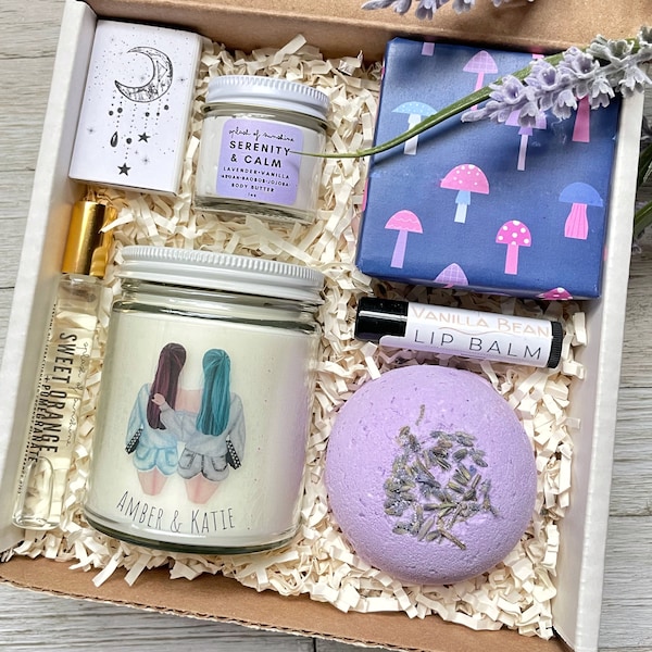 Personalized Best Friend Birthday gift box | BFF Spa box | Bestie gift | Sister Gift | Gifts for her