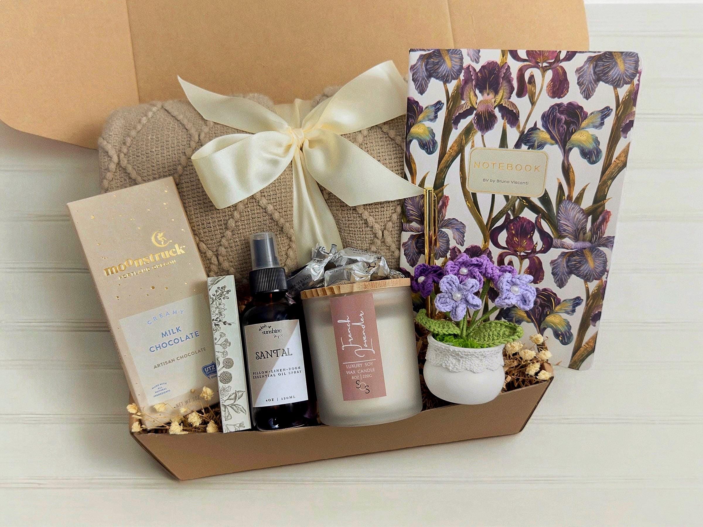 Get Well Gift for Women, Cancer care package, Hug in a Box, Thinking of you gift box for her, Healing blanket gift for friend, Sympathy Gift