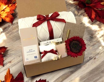 Halloween Gifts: Cozy Fall Blanket, Fall Care Package