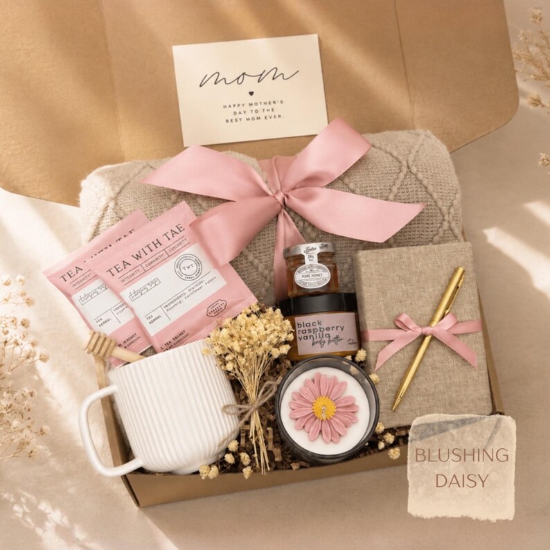 Pamper Care Package, Gifts for Mom, Best Mom Ever Gifts, Mother’s Day Gifts Blushing Daisy