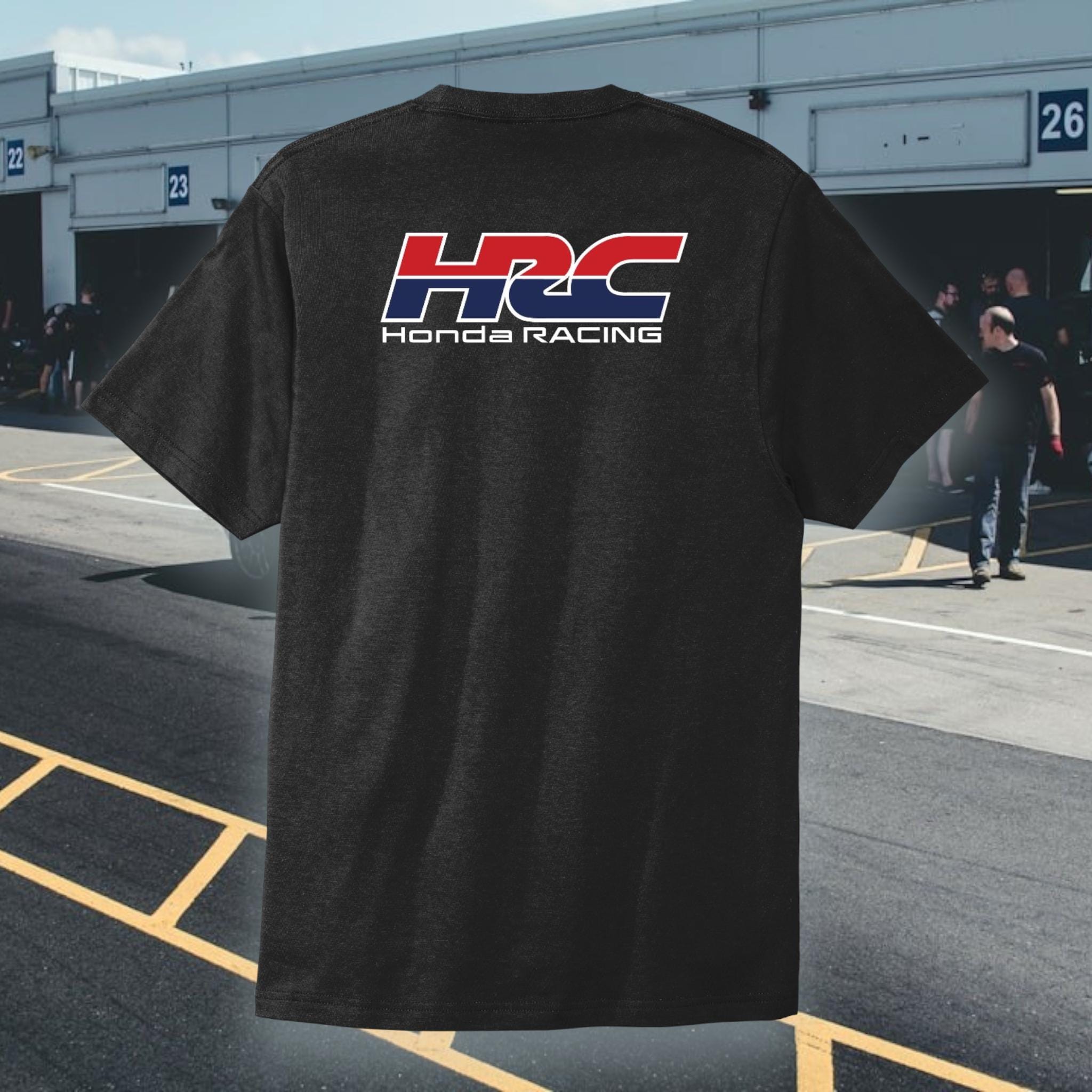 HRC Honda Racing T-shirt: Heavyweight Cotton V-tec Tee - Etsy Canada