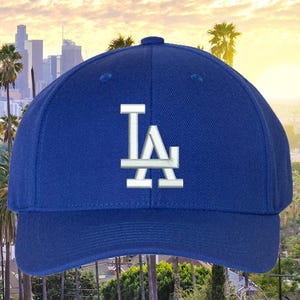 Gorra con visera curva premium bordada *3D* de los LA Dodgers YP Classics