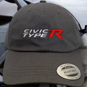 Civic Type R  Embroidered  YP Classics - Classic Dad Hat Cap Honda Racing Cap V-Tec