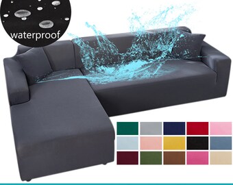 Sofa Cover for Living Room Thick Jacquard Waterproof Sofa Cover 1/2/3/4 Seater L-Shaped Corner Sofa Cover