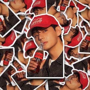 Taehyung Soda Sticker | V Stickers | Bangtan Sticker | Kim Taehyung | Vinyl Decal for Laptop, Tumbler, Phone