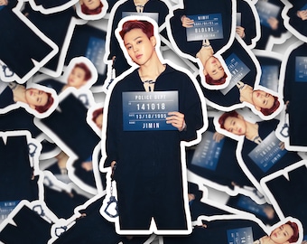 Jimin Sticker | Butter Mugshot |  Stickers | Bangtan Sticker | Vinyl Decal for Laptop, Tumbler, Phone