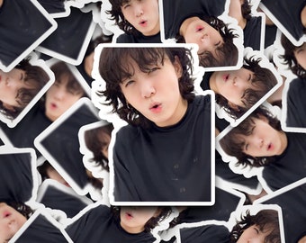 Naklejka Jungkook Smolder | Naklejki | Naklejka Bangtan | Naklejka winylowa na laptopa, kubek, telefon