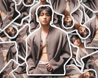 Jungkook Japan Cover 2 Sticker | Jungkook Stickers | Bangtan Sticker | Jungkook | Vinyl Decal for Laptop, Tumbler, Phone