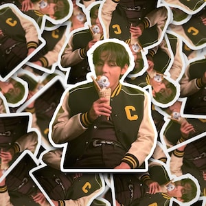 Taehyung Ice Cream Sticker |  V Stickers | Bangtan Sticker | Taehyung | Vinyl Decal for Laptop, Tumbler, Phone