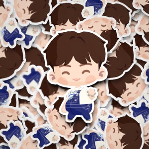 Jin Super Tuna Sticker | Jin Sticker | In the Seom |  Island | KPop | Vinyl | Planner | Bullet Journal