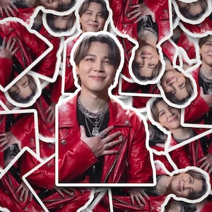 Jimin Vibe Smile Sticker |  Stickers | Jimin| Bangtan Sticker | Vinyl Decal for Laptop, Tumbler, Phone