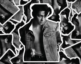 Taehyung Elle Open Shirt Sticker Stickers Bangtan Sticker